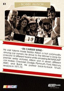 2011 Press Pass Legends #61 Bobby Allison Back