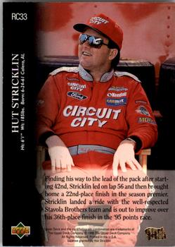 1996 Upper Deck Road to the Cup #RC33 Hut Stricklin Back