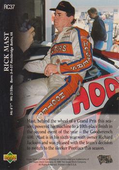 1996 Upper Deck Road to the Cup #RC37 Rick Mast Back