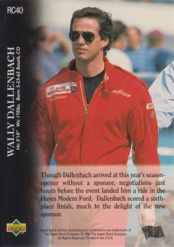 1996 Upper Deck Road to the Cup #RC40 Wally Dallenbach Back