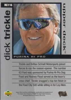 1996 Upper Deck Road to the Cup #RC116 Dick Trickle Back