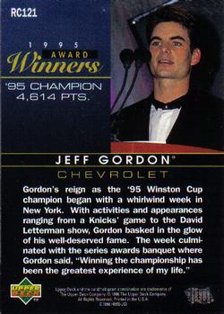 1996 Upper Deck Road to the Cup #RC121 Jeff Gordon Back