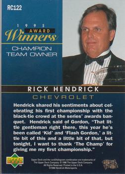 1996 Upper Deck Road to the Cup #RC122 Rick Hendrick Back