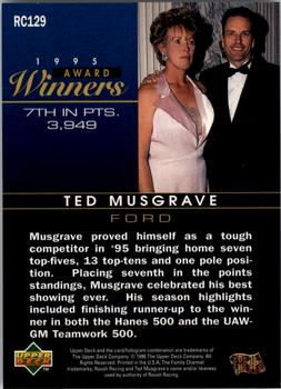 1996 Upper Deck Road to the Cup #RC129 Ted Musgrave Back