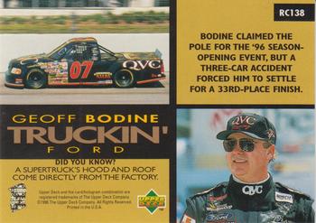 1996 Upper Deck Road to the Cup #RC138 Geoff Bodine Back