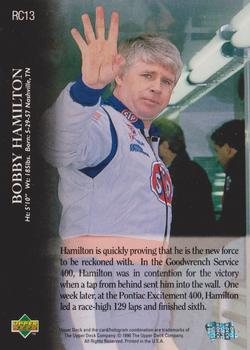 1996 Upper Deck Road to the Cup #RC13 Bobby Hamilton Back