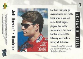 1996 Upper Deck Road to the Cup #RC51 Jeff Gordon Back
