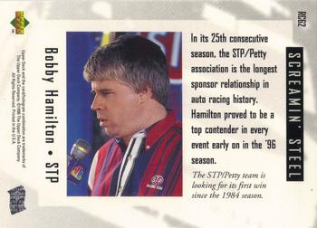 1996 Upper Deck Road to the Cup #RC62 Bobby Hamilton Back