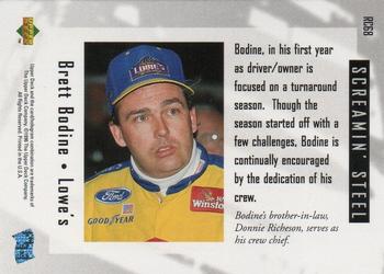 1996 Upper Deck Road to the Cup #RC68 Brett Bodine Back