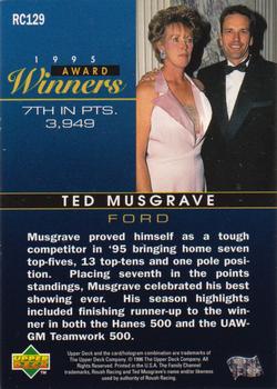 1996 Upper Deck Road to the Cup #RC129 Ted Musgrave Back