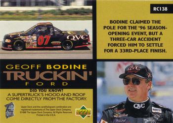 1996 Upper Deck Road to the Cup #RC138 Geoff Bodine Back