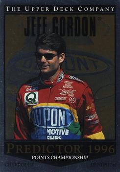 1996 Upper Deck Road to the Cup - Predictors: Points Championship #PP1 Jeff Gordon Front