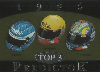 1996 Upper Deck Road to the Cup - Predictors: Top 3 #T7 Mark Martin / Johnny Benson / Jeff Gordon Front