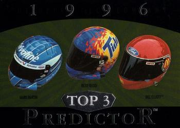 1996 Upper Deck Road to the Cup - Predictors: Top 3 #T8 Mark Martin / Ricky Rudd / Bill Elliott Front