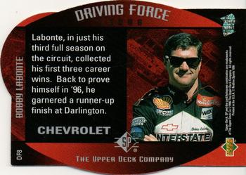 1996 SP - Driving Force #DF8 Bobby Labonte Back