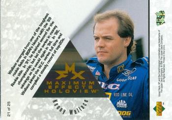 1996 SP - Holoview Maximum Effects #21 Kenny Wallace Back