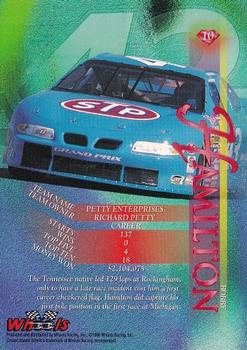 1996 Wheels Crown Jewels Elite #10 Bobby Hamilton Back