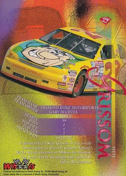 1996 Wheels Crown Jewels Elite #19 Steve Grissom Back