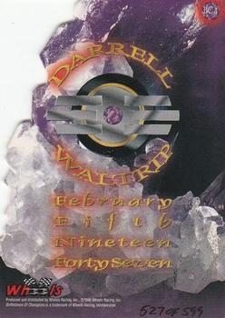 1996 Wheels Crown Jewels Elite - Birthstones of the Champions #BC4 Darrell Waltrip Back