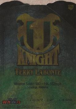 1996 Wheels Knight Quest Armor - First Knights #FK6 Terry Labonte Back