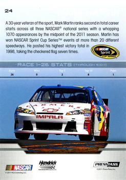 2012 Press Pass #24 Mark Martin Back