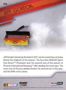 2012 Press Pass #86 Jeff Gordon Back