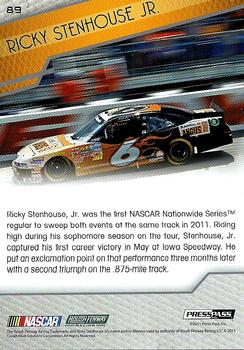 2012 Press Pass #89 Ricky Stenhouse Jr. Back