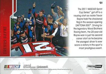 2012 Press Pass #91 Trevor Bayne Wins Daytona 500 Back