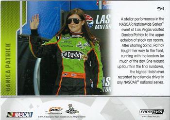 2012 Press Pass #94 Danica Patrick Fourth at Vegas Back