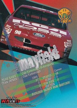 1996 Wheels Viper #23 Jeremy Mayfield Back