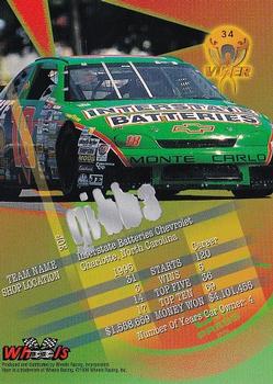 1996 Wheels Viper #34 Joe Gibbs Back