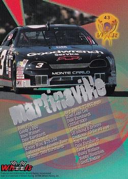 1996 Wheels Viper #43 Dale Earnhardt Back