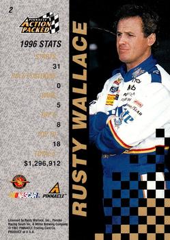 1997 Action Packed #2 Rusty Wallace Back