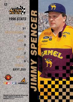 1997 Action Packed #12 Jimmy Spencer Back