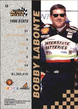1997 Action Packed #18 Bobby Labonte Back