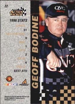 1997 Action Packed #22 Geoff Bodine Back