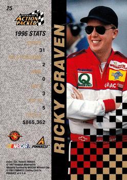 1997 Action Packed #25 Ricky Craven Back