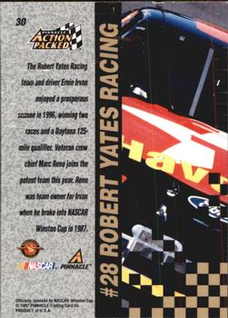 1997 Action Packed #30 Ernie Irvan's Car Back
