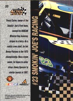 1997 Action Packed #33 Jimmy Spencer's Car Back