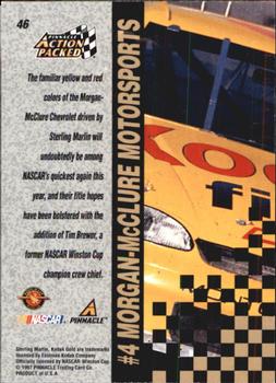 1997 Action Packed #46 Sterling Marlin's Car Back