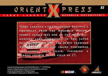 1997 Action Packed #83 Terry Labonte's Car Back