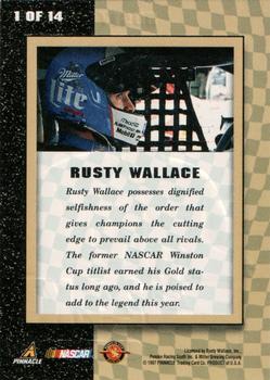 1997 Action Packed - 24kt. Gold #1 Rusty Wallace Back