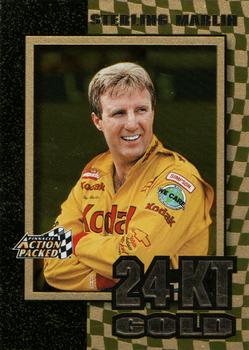 1997 Action Packed - 24kt. Gold #9 Sterling Marlin Front