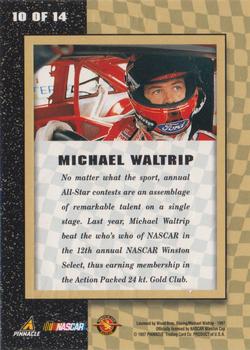 1997 Action Packed - 24kt. Gold #10 Michael Waltrip Back