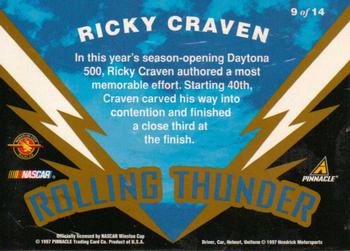 1997 Action Packed - Rolling Thunder #9 Ricky Craven Back