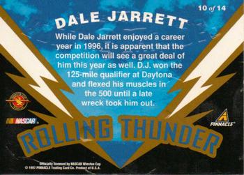 1997 Action Packed - Rolling Thunder #10 Dale Jarrett Back