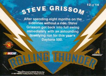 1997 Action Packed - Rolling Thunder #12 Steve Grissom Back