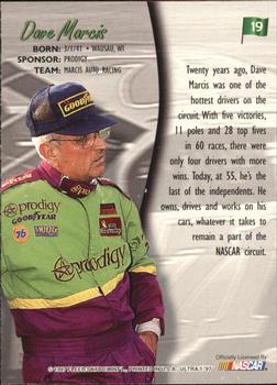 1997 Ultra #19 Dave Marcis Back