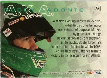 1997 Ultra - AKA #A7 Bobby Labonte Back