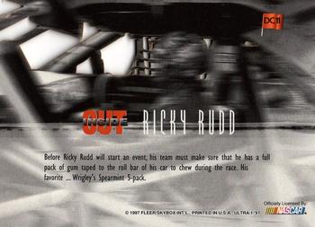 1997 Ultra - Inside/Out #DC11 Ricky Rudd Back